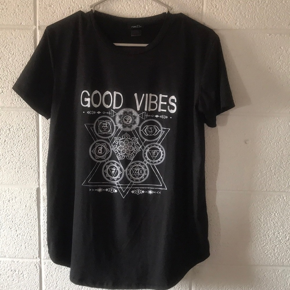 Black graphic tee